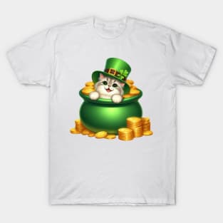 St Patricks Day Birman Cat T-Shirt